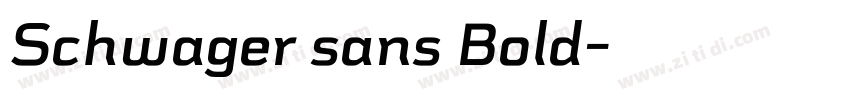 Schwager sans Bold字体转换